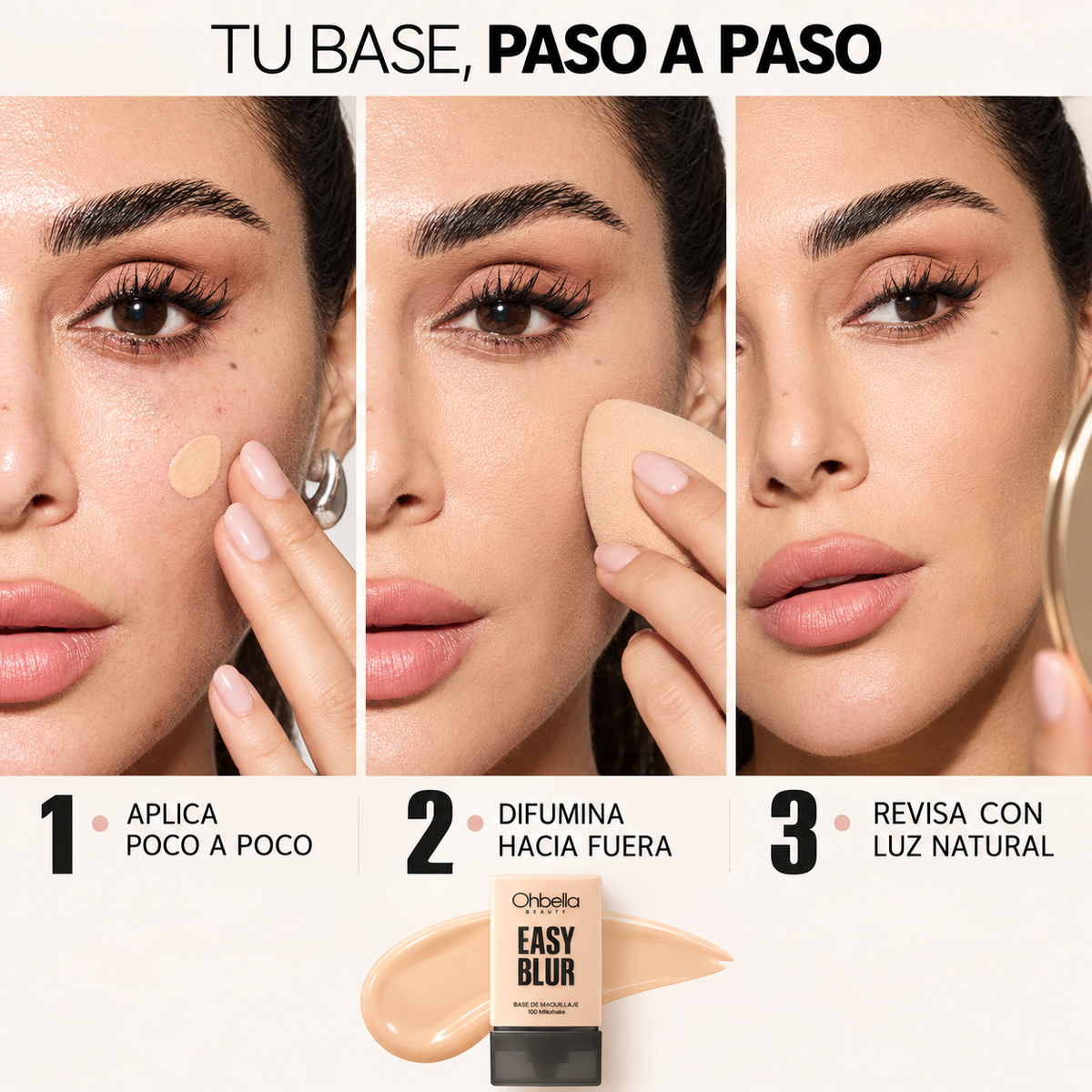 Ohbella Beauty Easy Blur - Cómo aplicar la base